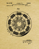 Clutch Plate Patent Print Garage Blueprint Workshop Poster