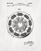 Clutch Plate Patent Print Garage Blueprint Workshop Poster