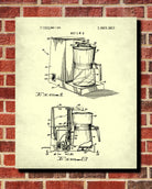 Coffee Maker Patent Print Cafe Blueprint Kitchen Poster - OnTrendAndFab