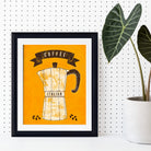Italian Coffee Print Framed Vintage Advertising Poster Art