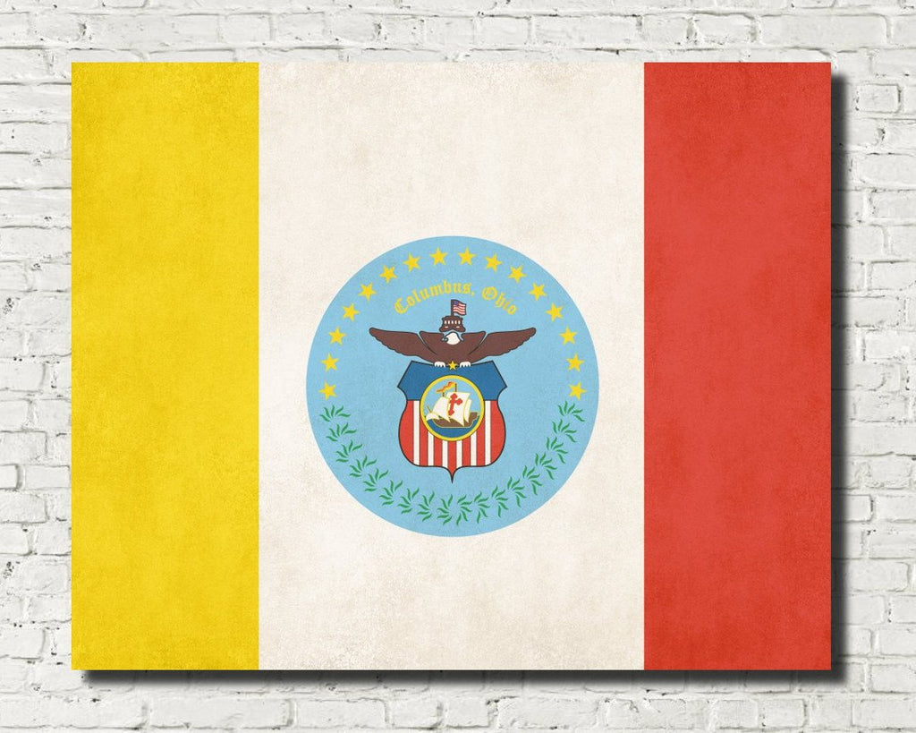 Columbus Ohio City Flag Print