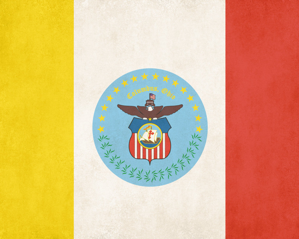 Columbus Ohio City Flag Print