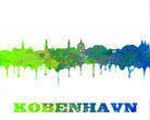 Copenhagen City Skyline Print Wall Art Poster Denmark - OnTrendAndFab
