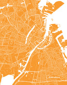 Copenhagen City Street Map Print Custom Map Poster - OnTrendAndFab