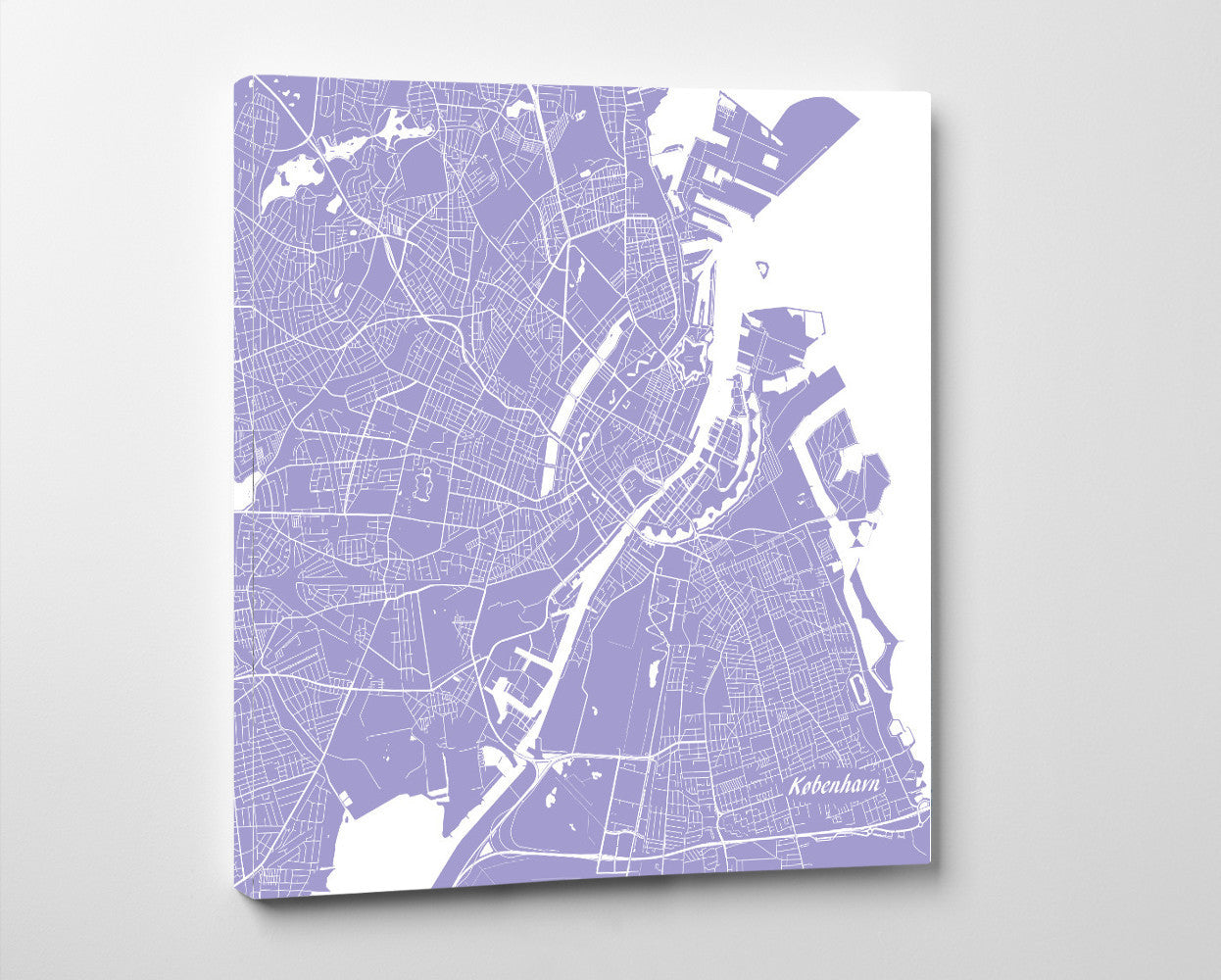 Copenhagen City Street Map Custom Wall Map Poster - OnTrendAndFab