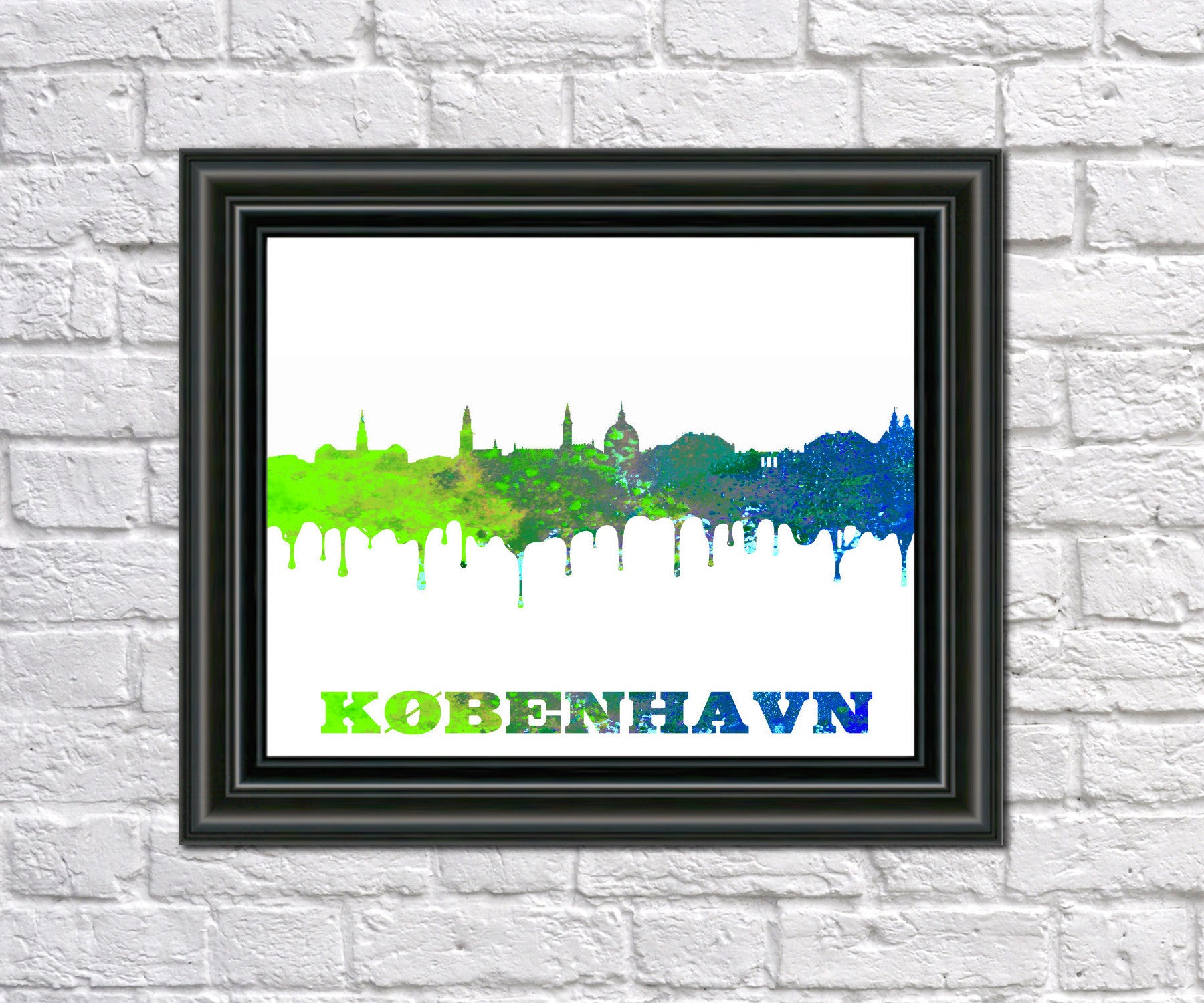 Copenhagen City Skyline Print Wall Art Poster Denmark - OnTrendAndFab