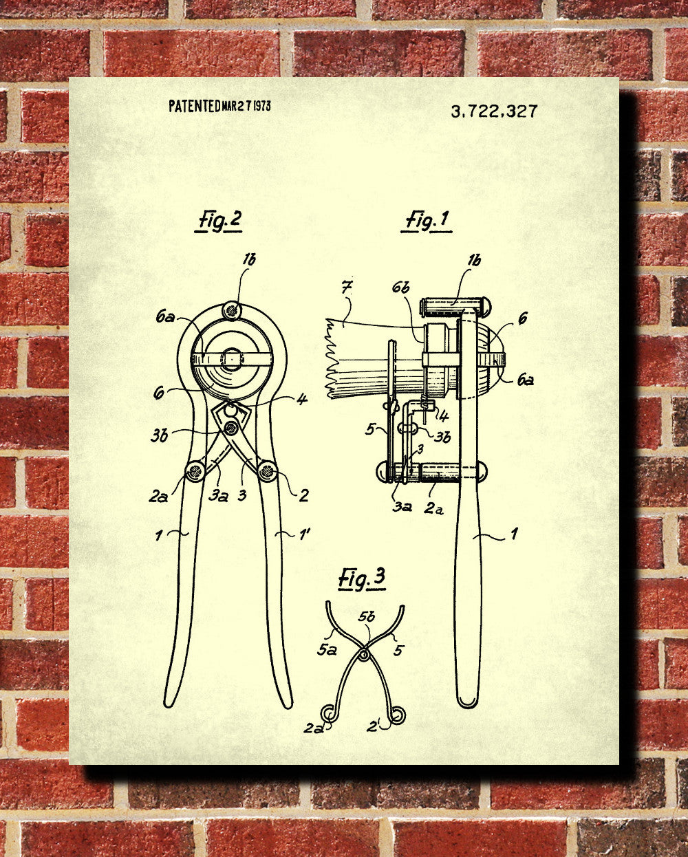 Corkscrew Patent Print Wine Bar Blueprint Cafe Poster - OnTrendAndFab