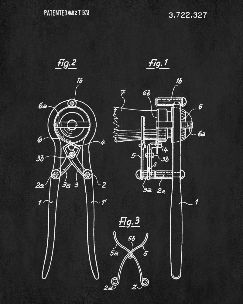Corkscrew Patent Print Wine Bar Blueprint Cafe Poster - OnTrendAndFab