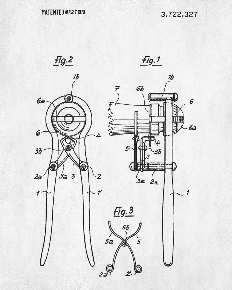 Corkscrew Patent Print Wine Bar Blueprint Cafe Poster - OnTrendAndFab