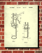 Corkscrew Blueprint Bar Patent Print Wine Cafe Poster - OnTrendAndFab