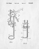Corkscrew Blueprint Bar Patent Print Wine Cafe Poster - OnTrendAndFab