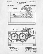 Farm Equipment Patent Print, Cotton Gin Poster