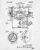 Cream Cheese Maker Patent Print Poster Kitchen Wall Art