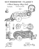 Mechanical Doll Patent Print Vintage Toy Blueprint Playroom Poster - OnTrendAndFab