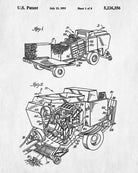 Crop Baler Patent Print Farm Equipment Blueprint Poster Farming Print