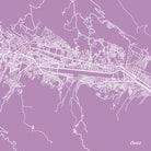 Cusco, Peru City Street Map Print Custom Wall Map 7179S