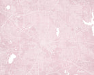 Dallas City Street Map Print Feature Wall Art Poster