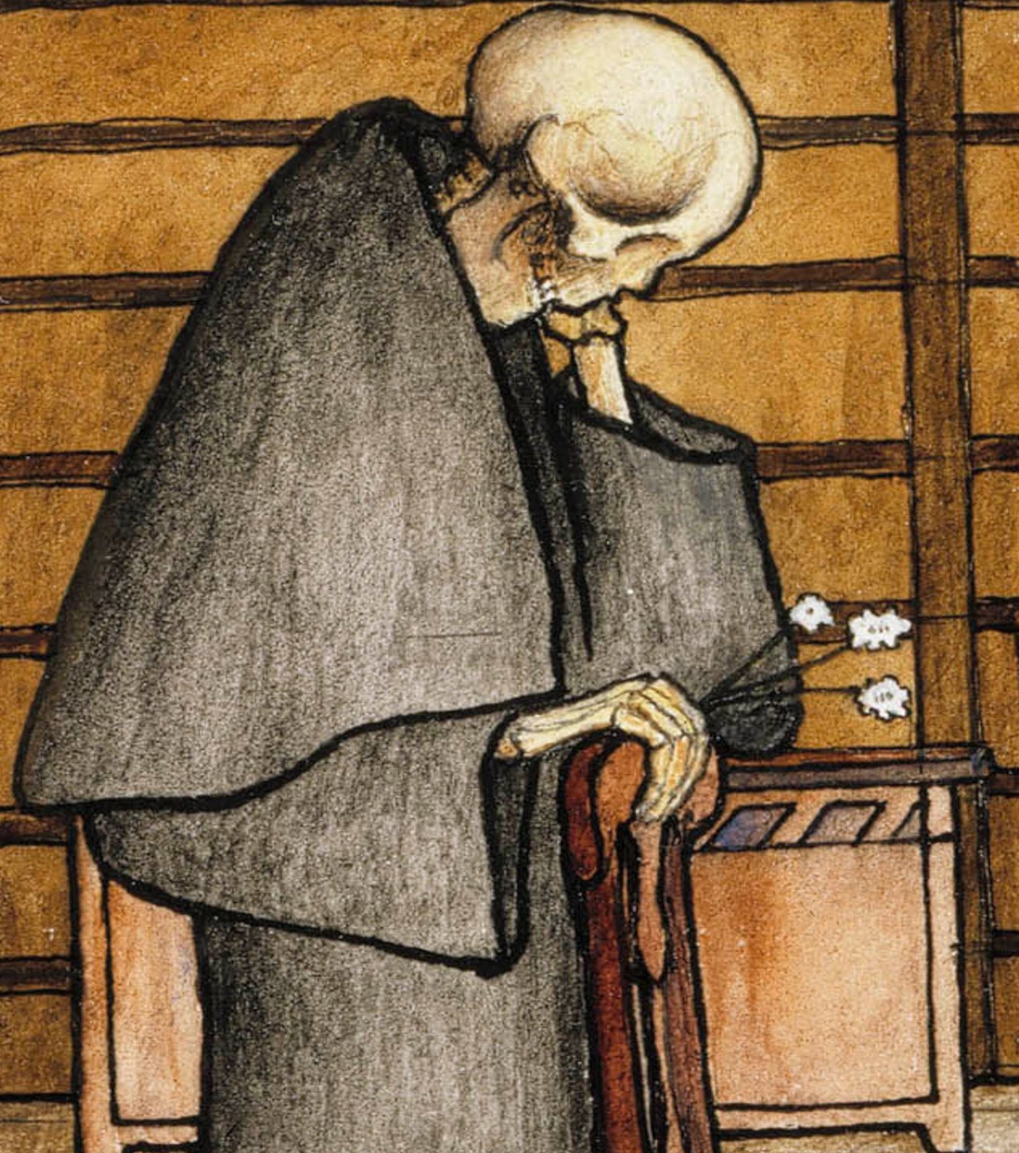 Hugo Simberg Fine Art Print, Death Listens