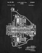 De Lorean Blueprint Car Clutch Patent Print - OnTrendAndFab