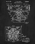 De Lorean Blueprint Car Engine Automotive Patent Print - OnTrendAndFab