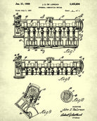 DeLorean Blueprint Car Engine Automotive Patent Print - OnTrendAndFab