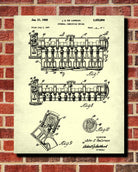 DeLorean Blueprint Car Engine Automotive Patent Print - OnTrendAndFab