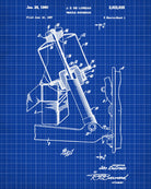 DeLorean Blueprint Car Suspension Patent Print - OnTrendAndFab