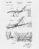 Dental Chair Patent Print Dentist Blueprint Waiting Room Poster - OnTrendAndFab