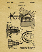 Dentures Patent Print Dentist Office Decor