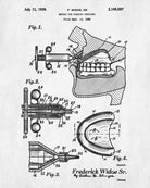 Dentures Patent Print Dentist Office Decor