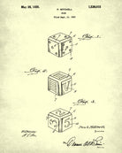 Dice Patent Print Gaming Wall Art Gambling Poster - OnTrendAndFab