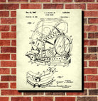 Diving Helmet Patent Print Dive Blueprint Marine Poster