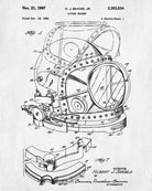 Diving Helmet Patent Print Dive Blueprint Marine Poster