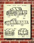 Dodge Ram Patent Print Pickup Truck Blueprint Garage Poster - OnTrendAndFab