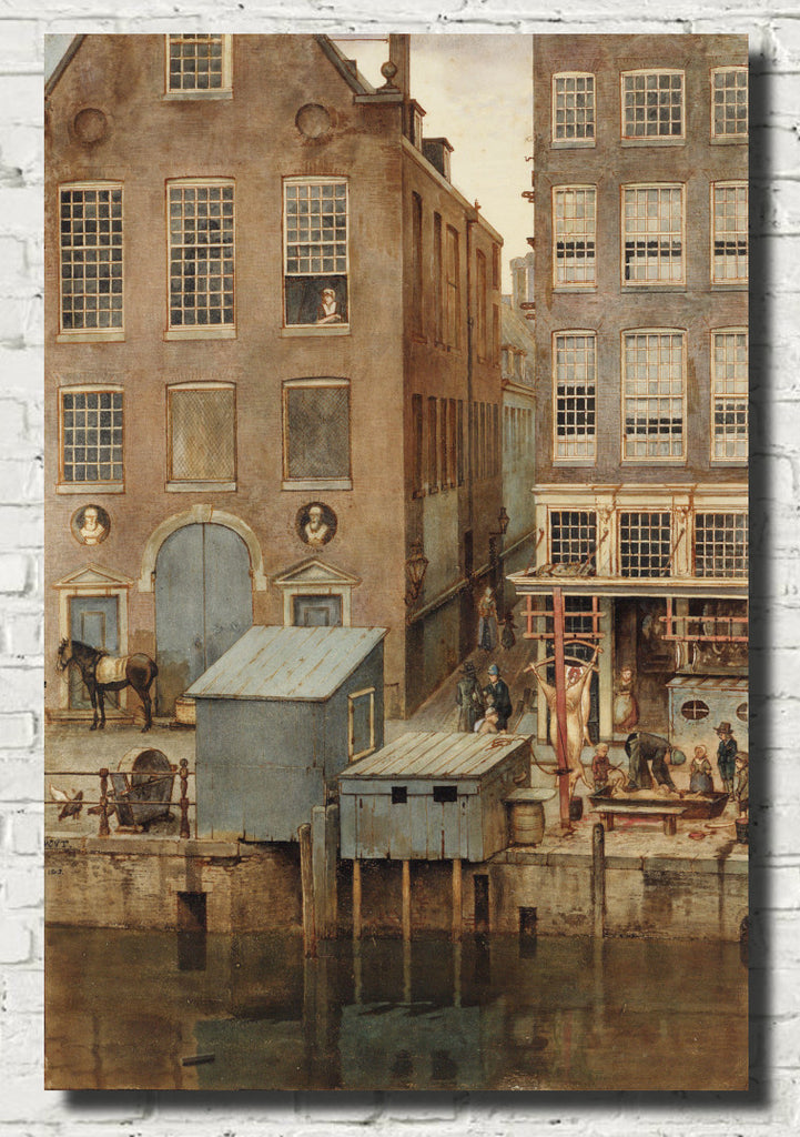 Wouter Johannes van Troostwijk Fine Art Print, Canal Front Amsterdam