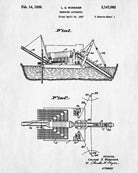 Bucket Line Dredge Patent Print Gold Rush Mining Poster