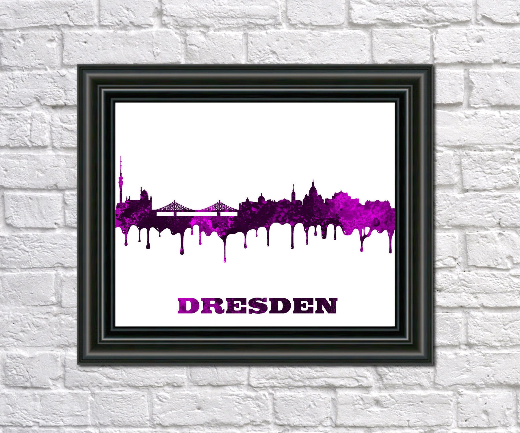 Dresden City Skyline Print Wall Art Poster Germany - OnTrendAndFab