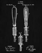 Drill Patent Print DIY Blueprint Hand Tools Poster - OnTrendAndFab
