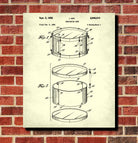 Drum Blueprint Art Drumming Patent Print Music Poster