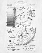 Drum Kick Blueprint Drumming Patent Print Music Poster