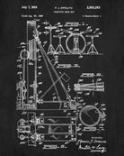 Drum Set Blueprint Drumming Patent Print Music Poster