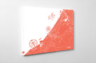 Dubai City Street Map Print Feature Wall Art Poster