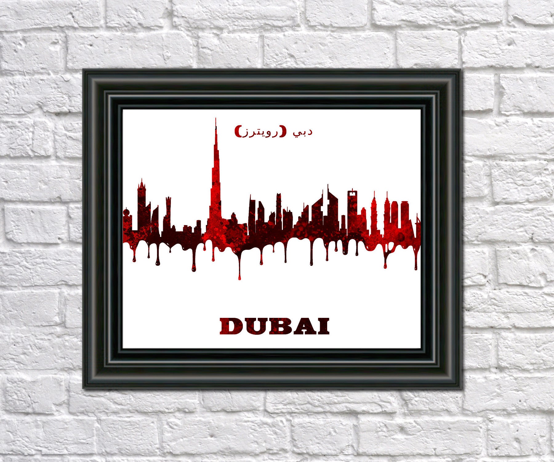 Dubai City Skyline Print Wall Art Poster UAE - OnTrendAndFab