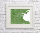 Dublin City Street Map Print Custom Wall Map of Dublin
