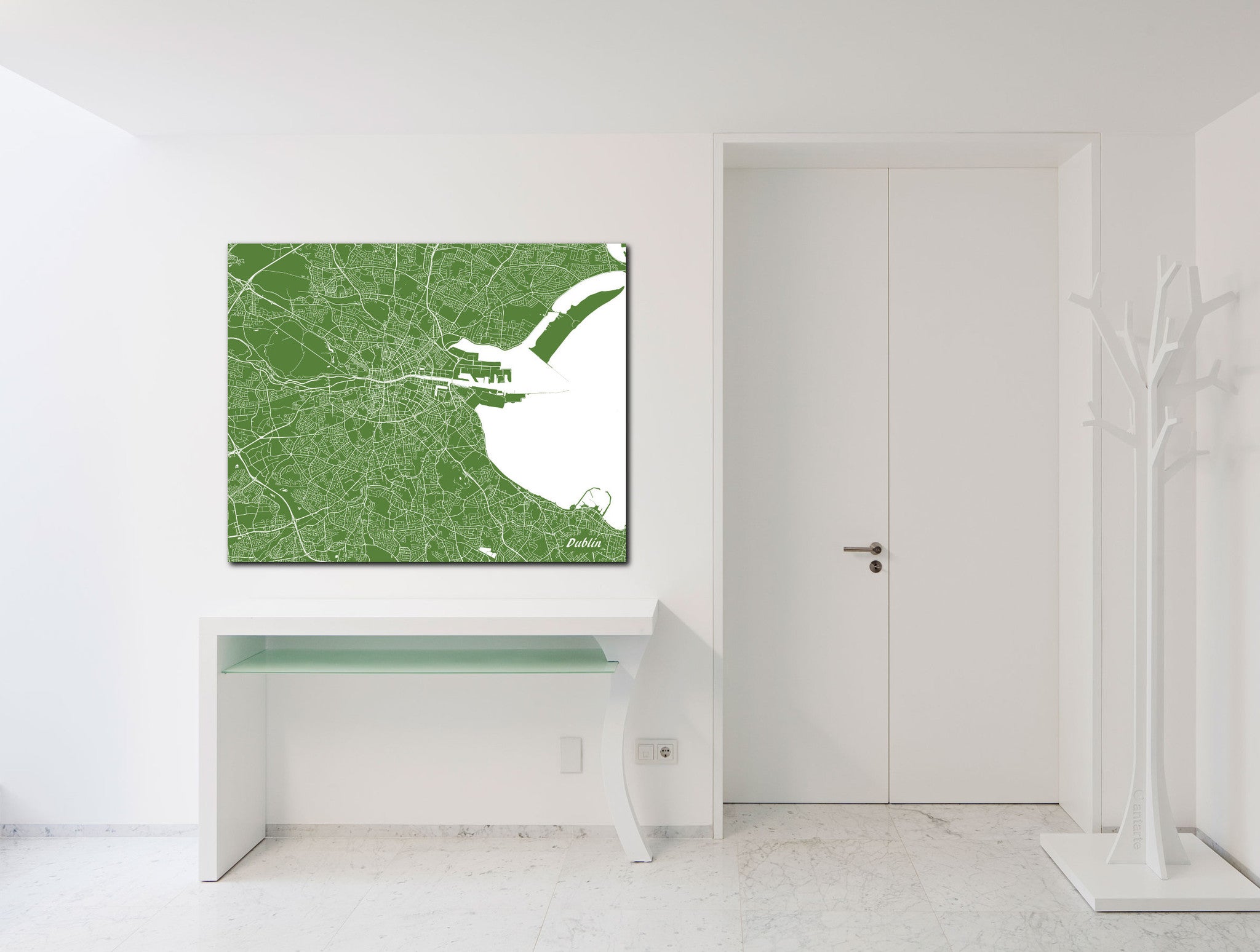 Dublin City Street Map Print Custom Wall Map of Dublin - OnTrendAndFab