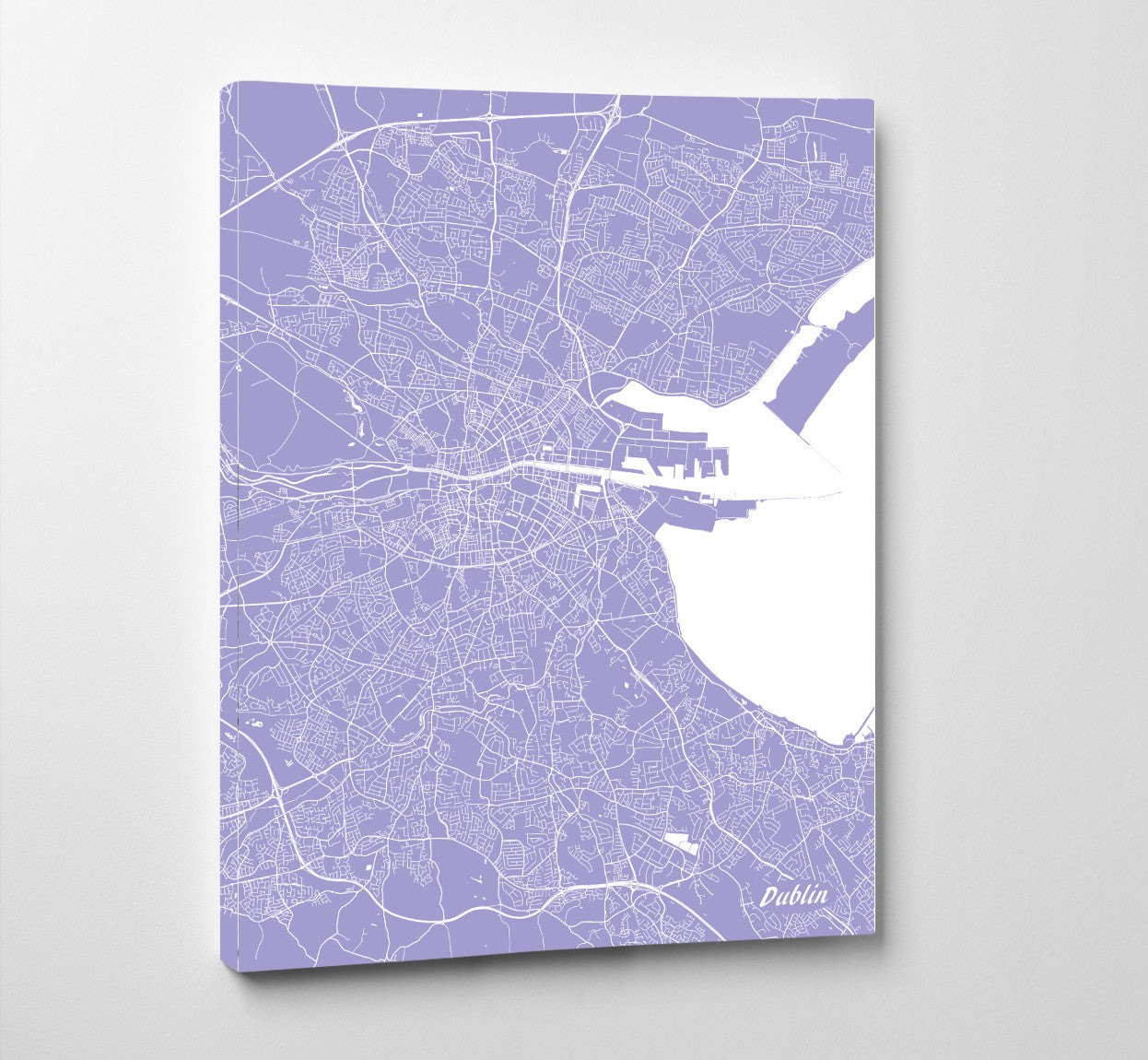 Dublin City Street Map Print Custom Wall Map of Dublin - OnTrendAndFab