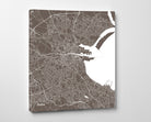 Dublin City Street Map Print Custom Wall Map Poster - OnTrendAndFab