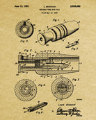 Duck Caller Patent Print Hunting Blueprint Shooting Poster