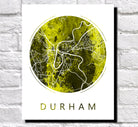 Durham Street Map Custom Wall Map Poster