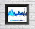 Dusseldorf City Skyline Print Wall Art Poster Germany - OnTrendAndFab